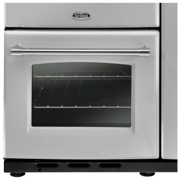 Belling Farmhouse 90DFT Silver 90cm Dual Fuel Range Cooker