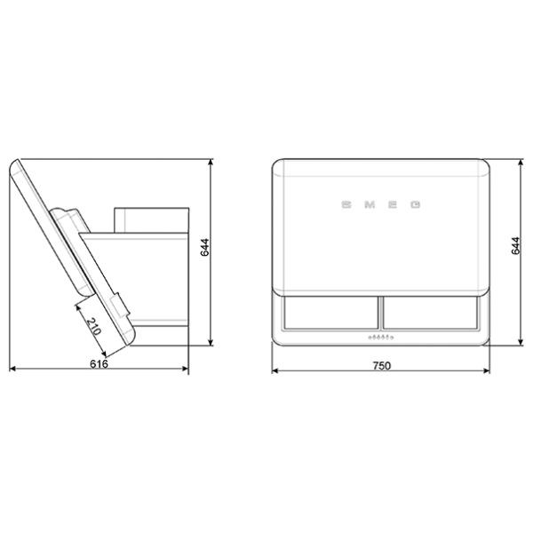 Smeg KFAB75BL