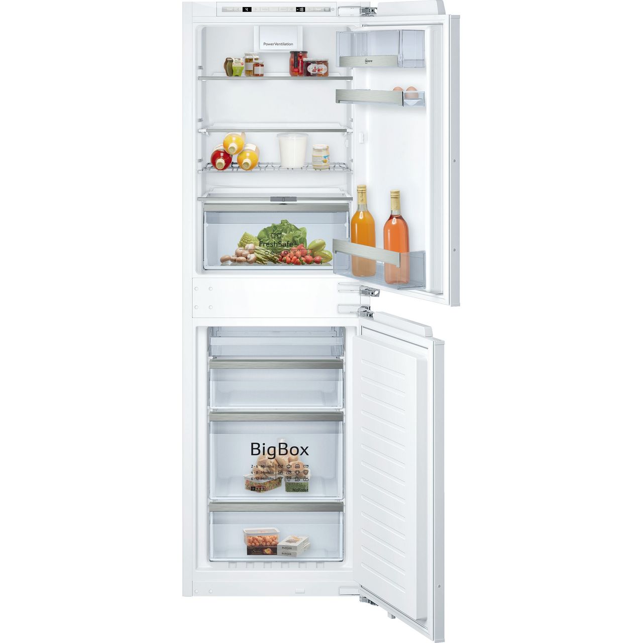 Neff Ki7853de0g Integrated 50 50 Frost Free Fridge Freezer