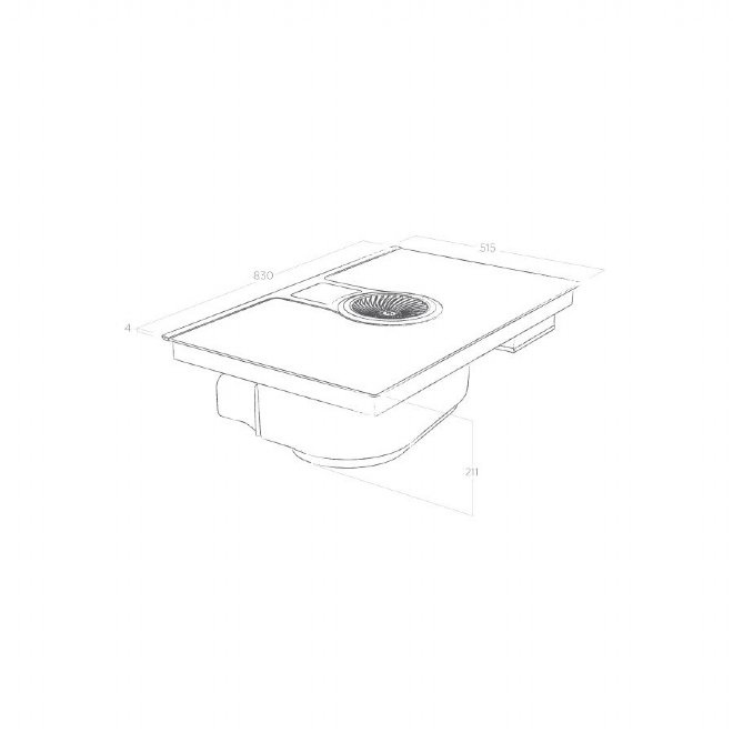 Elica NT-ONE-HP-DO technical drawing