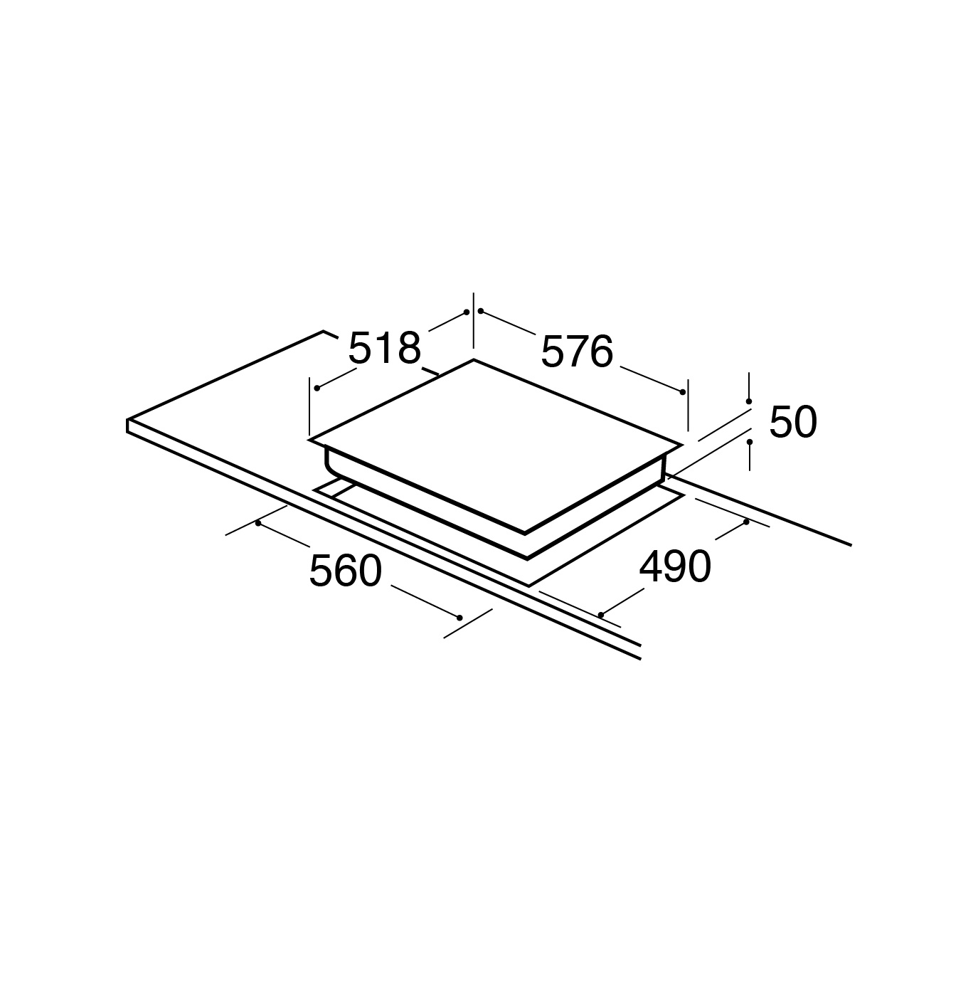 CDA HC6212FR technical drawing