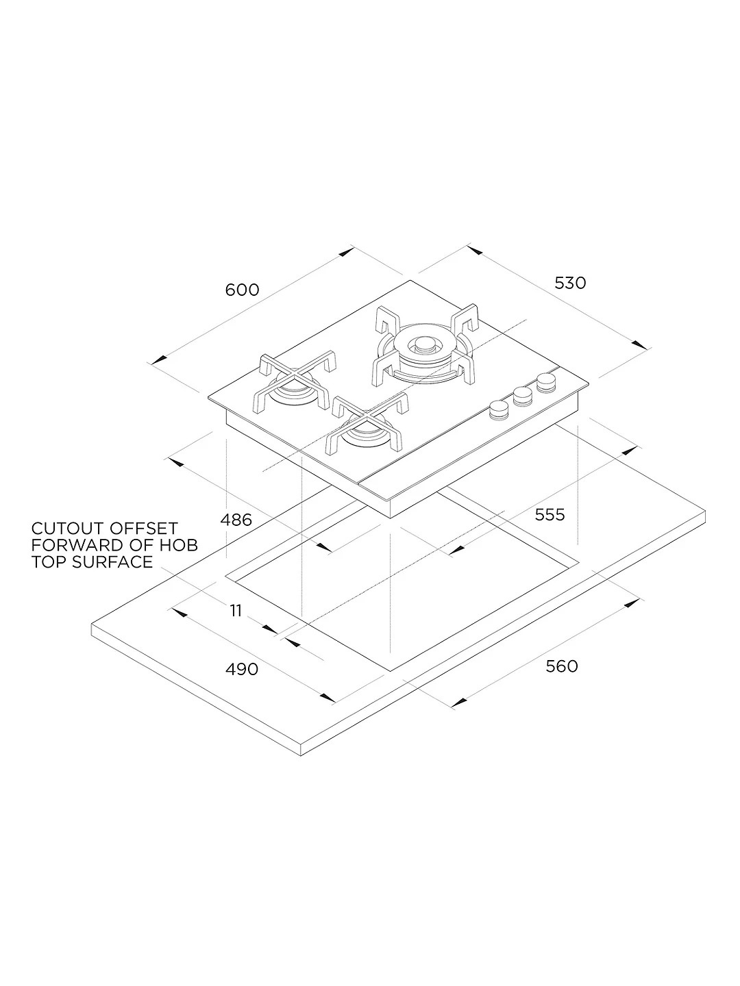 Fisher CG603DLPGB4 technical drawing