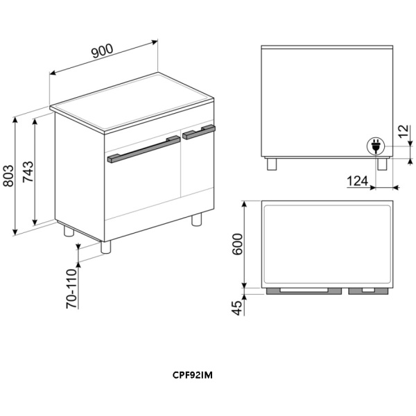 Smeg CPF92IMBL