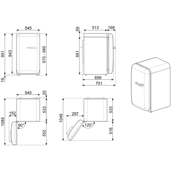 Smeg FAB10LWH5