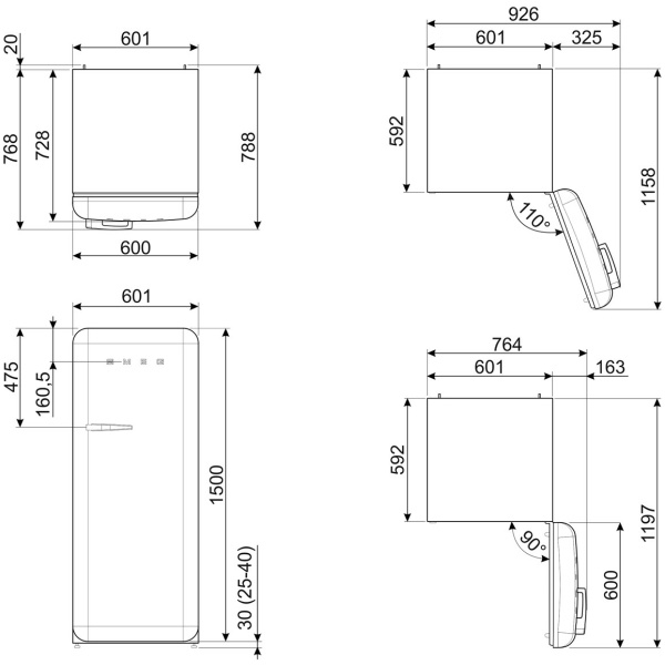 Smeg FAB28RDRB5