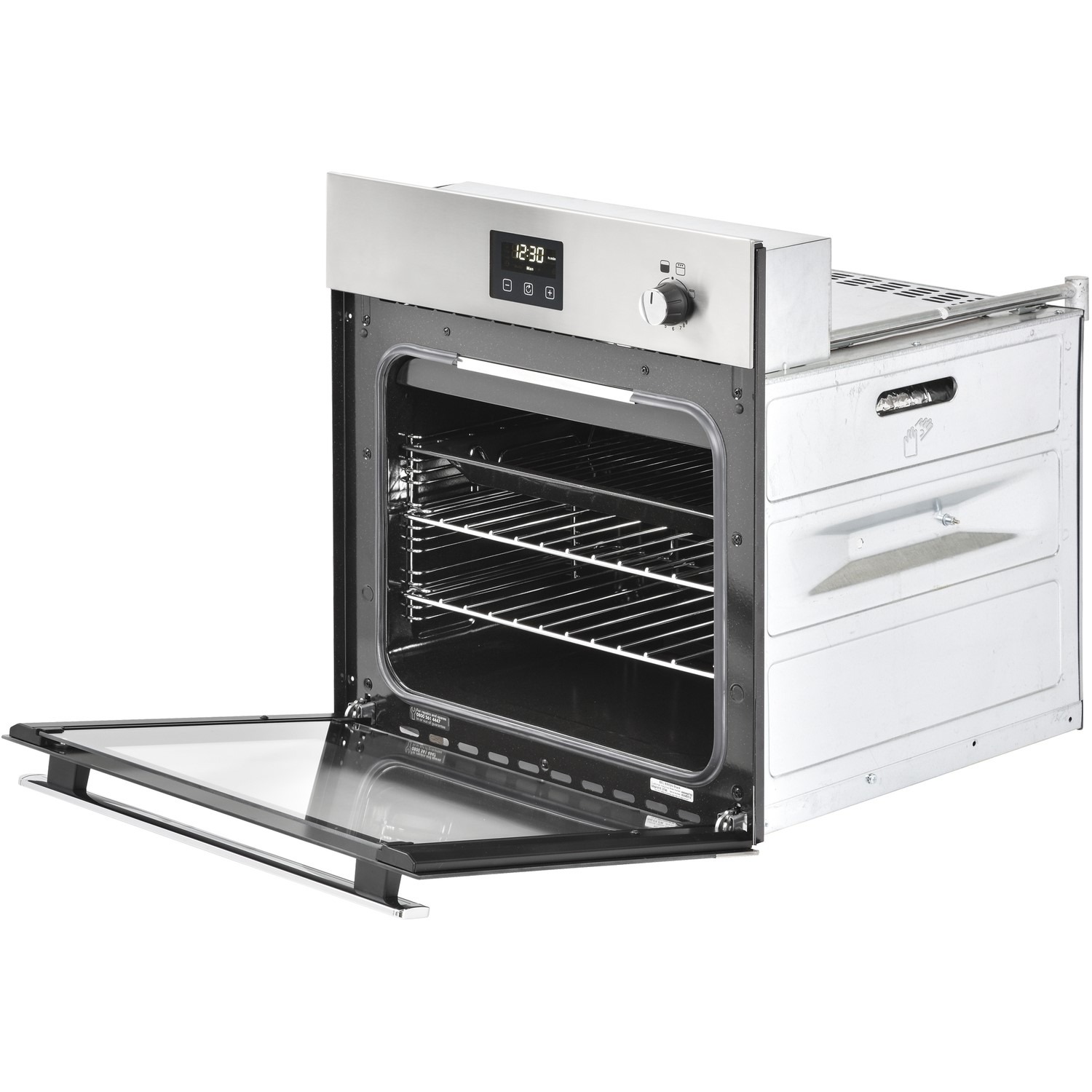 Belling 444444791 BI602G Stainless Steel Single Built In Gas Oven