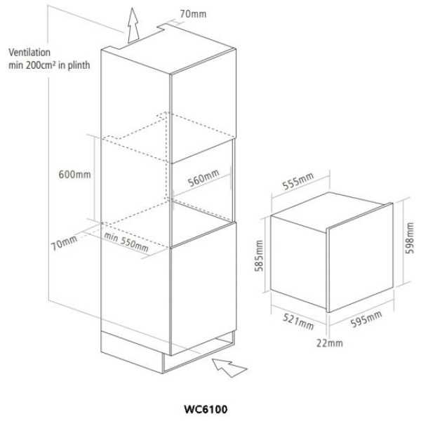 Caple WC6100SS