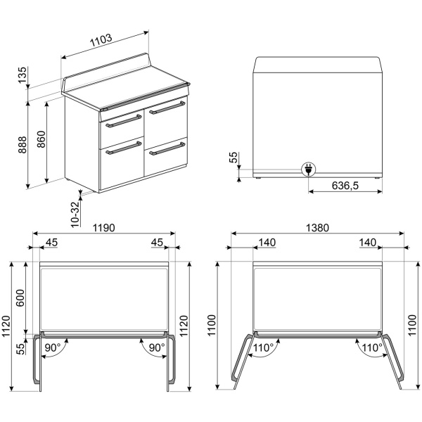 Smeg TR4110IBL2 - Image 2