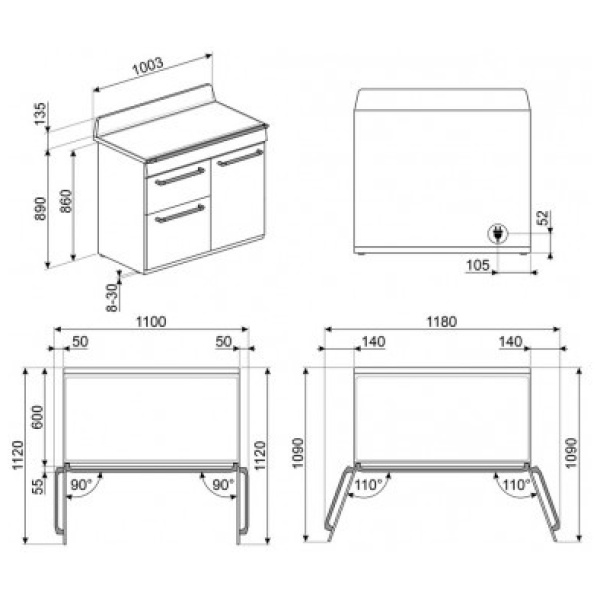 Smeg TR103IP2