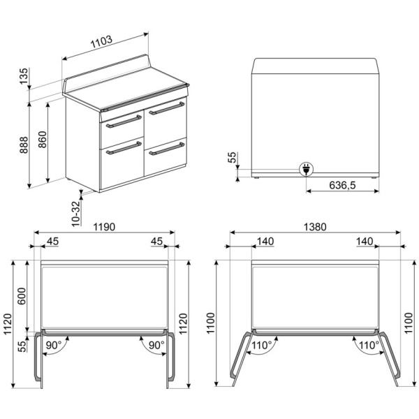 Smeg TR4110IGR2