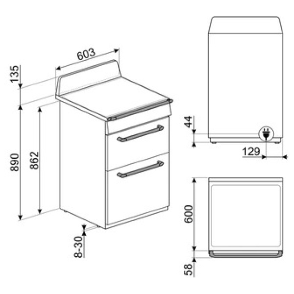 Smeg TR62IBL2