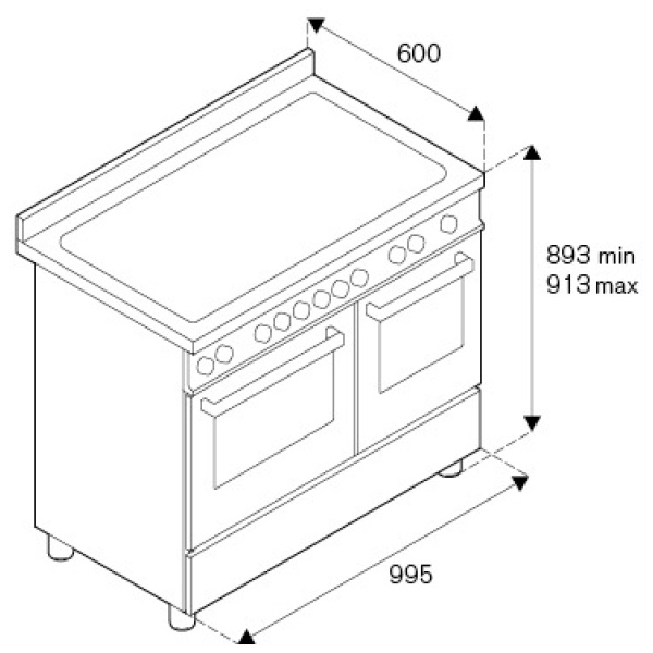 Bertazzoni PRO105I2E - Red