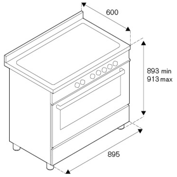Bertazzoni PRO95I1E - Red