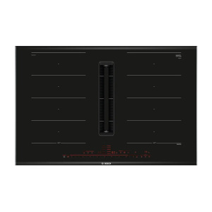 Bosch Serie 8 PXX875D57E hob Black Built-in 80 cm Zone induction hob 4 zone(s) Built-in hood