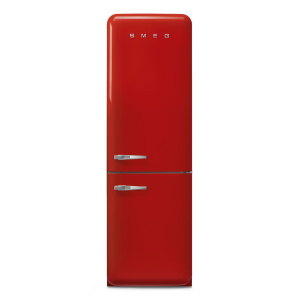 Smeg 60cm 50s Style Right Hand Hinge Fridge Freezer Red