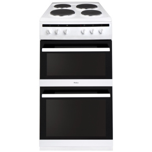 Amica AFS5500WH cooker Freestanding cooker Electric Sealed plate Black, White