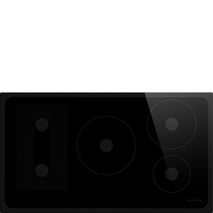 Smeg Musa SI1M24954D hob Black 90 cm Zone induction hob 5 zone(s)