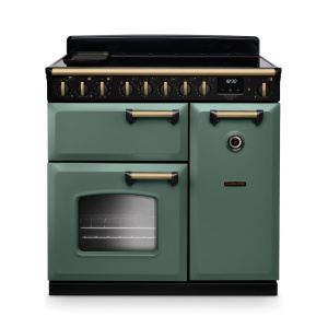Rangemaster Classic Deluxe 90cm Induction Mineral Green/Antique Brass