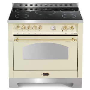 Lofra RBIG96MFT/5i Freestanding cooker Electric Zone induction hob Ivory