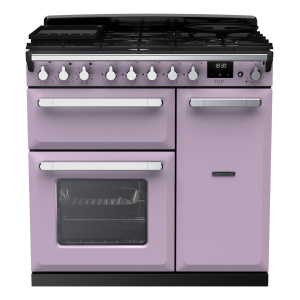 Rangemaster Estel Deluxe 90cm Dual Fuel Heather/Chrome
