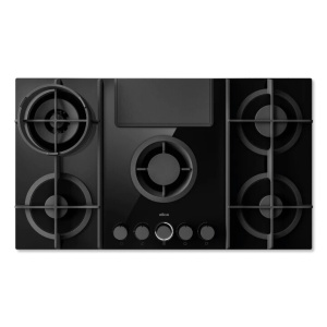 Elica NT-FLAME-EVO-BL NikolaTesla Flame EVO BL/A/88 Black Built-in 88 cm Gas 4 zone(s) Built-in hood