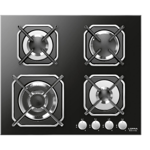 Lofra HGN6G0 Black Built-in 60 cm Gas 4 zone(s)