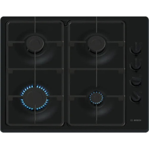 Bosch Serie 2 PBP6B6K60 hob Black Built-in 60 cm Gas 4 zone(s)