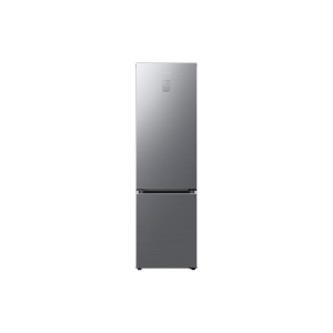 Samsung Series 8 SpaceMax™ RL38C776ASR/EU 387L Smart Combi Fridge Freezer, Real Steel