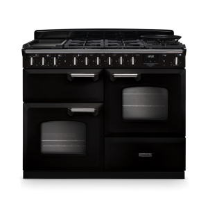 Rangemaster Classic Deluxe 110cm OC Dual Fuel Black/Chrome