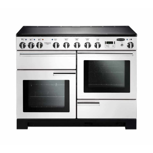Rangemaster Professional Deluxe 110 Induction Freestanding cooker Electric Zoneless induction hob Black, White