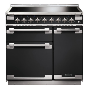 Rangemaster ELS90EICB cooker Range cooker Electric Zone induction hob Black, Nickel