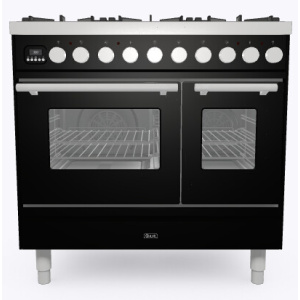 Ilve PD096WE3BK cooker Range cooker Electric Gas Black