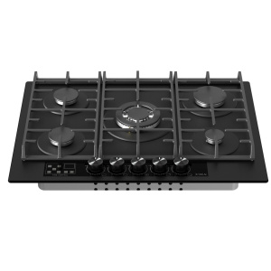 CDA HVG731MB hob Black Built-in 70 cm Gas 5 zone(s)