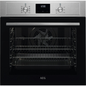 AEG Series 3000 BEX33501EM oven 72 L 2790 W Black, Stainless steel
