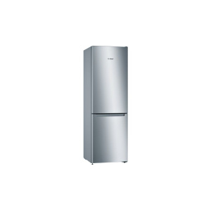 Bosch Serie 2 KGN33NLEAG fridge-freezer Freestanding 282 L Grey, Stainless steel