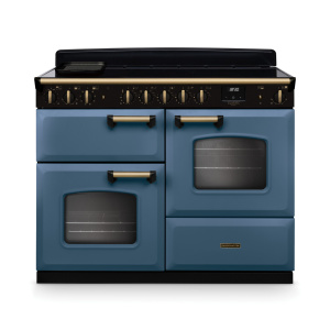 Rangemaster Classic Deluxe 110cm OC Induction Stone Blue/Antique Brass