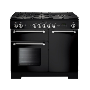 Rangemaster KCH100DFFBL Freestanding cooker Electric Gas Black, Chrome