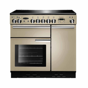 Rangemaster Professional + 90 Ceramic Freestanding cooker Electric Ceramic hob Black, Cream