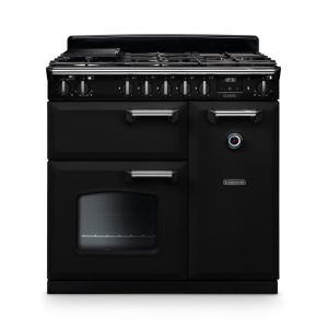 Rangemaster Classic 90cm Dual Fuel Black/Chrome