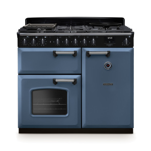 Rangemaster Classic Deluxe 100cm Dual Fuel Stone Blue/Chrome
