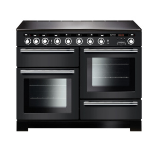 Rangemaster Encore Deluxe 110 Range cooker Electric Zone induction hob Black, Charcoal