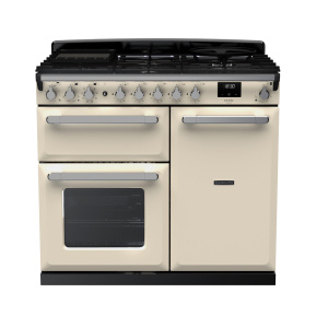 Rangemaster Estel Deluxe 100cm Dual Fuel Pale Cream/Chrome