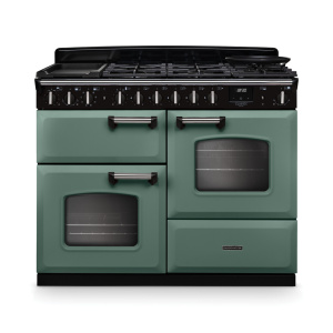 Rangemaster Classic Deluxe 110cm OC Dual Fuel Mineral Green/Chrome