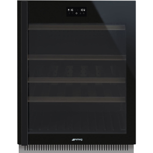 Smeg CVI638RWN3 wine cooler Compressor wine cooler Built-in Black 38 bottle(s)