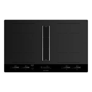 Faber GALILEO STRIPES F830 Black Built-in 83 cm Zone induction hob 4 zone(s) Built-in hood