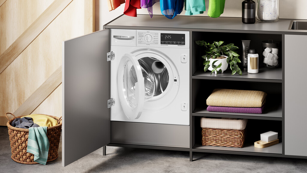 Bosch Serie 6 WKD28490GB washer dryer Built-in Front-load White - Image 5