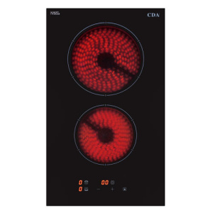 CDA HC3621FR hob Black Built-in 30 cm Ceramic hob 2 zone(s)
