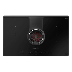 Elica NIKOLATESLA ONE HP RAW BR/A/83 Black Built-in 83 cm Zone induction hob 4 zone(s) Built-in hood