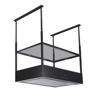 Caple TEL900 cooker hood Island Black 605 m³/h