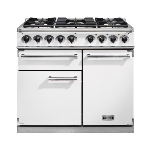 Falcon 1000 Deluxe Range cooker Electric Gas White
